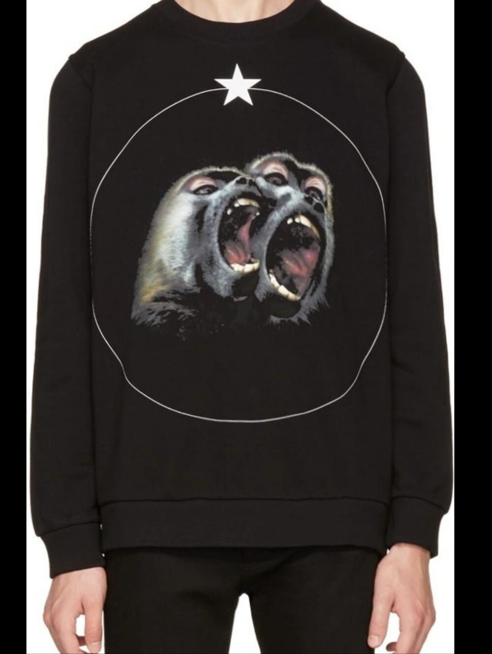 Givenchy Monkey Brothers Grafic Sweatshirt By Riccardo Tisci Crewneck Sweater